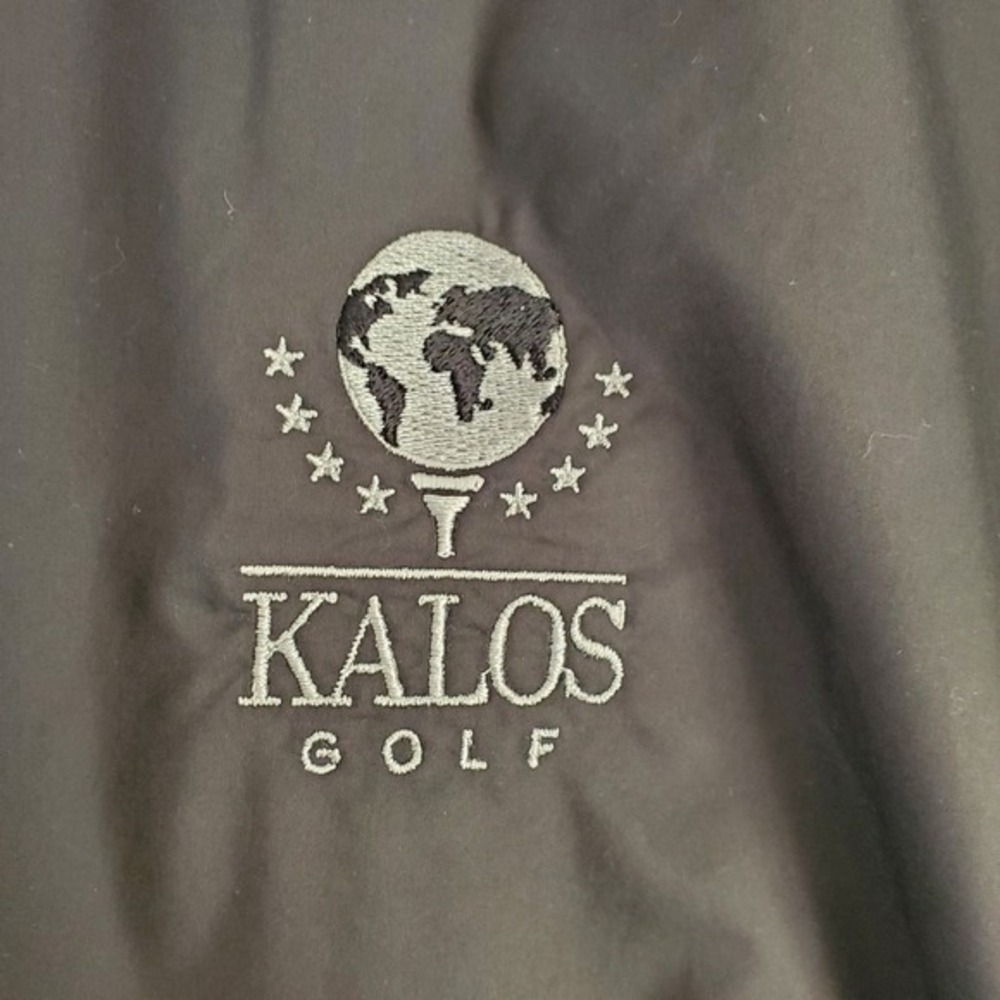 PETER MILLAR Golf Windbreaker Rain Pullover Jacket Mens 2XL Charcoal Black - Picture 2 of 11